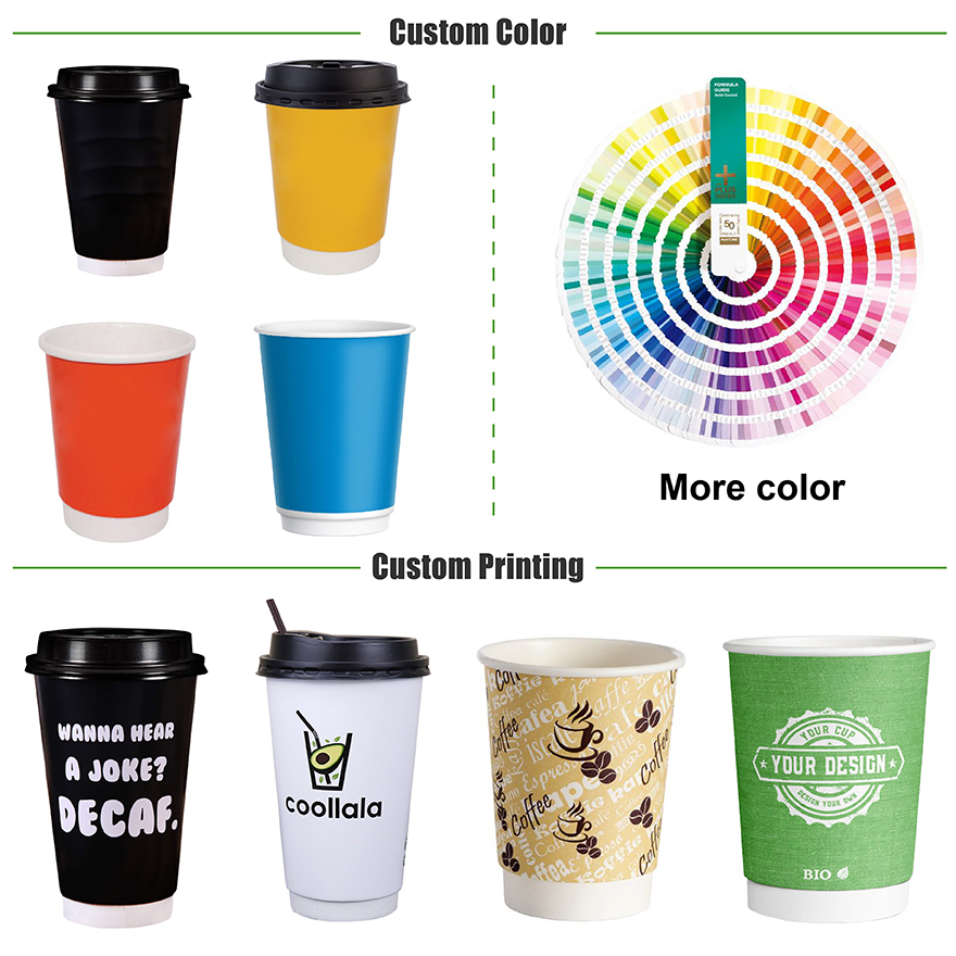 Algo sobre as cores de cmyk de cunca de papel