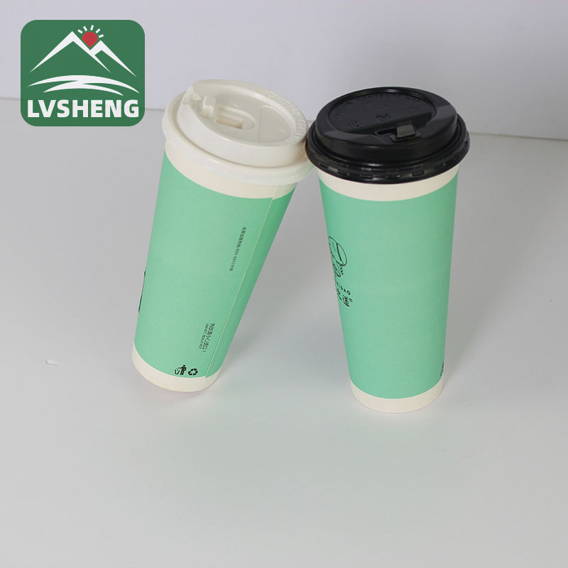 Vaso de papel de embalaxe ecolóxico