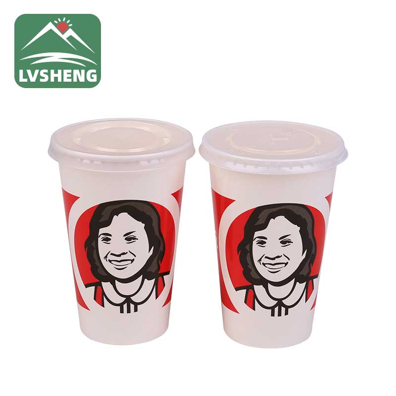 Vaso de papel branco