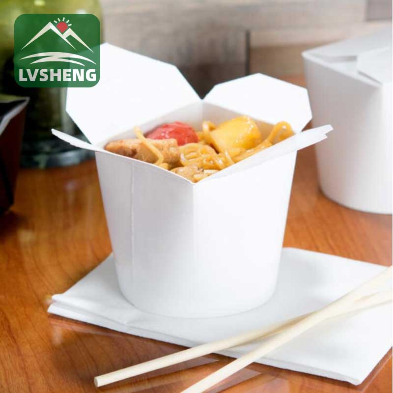 Caixa de fideos de papel